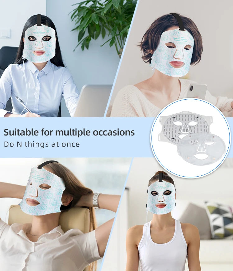 LED Face Mask and Red Light Therapy Device for Skin Rejuvenation - 13