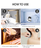 Mushroom Gua Sha Massage Tool Stainless Steel Facial Scraping Roller
