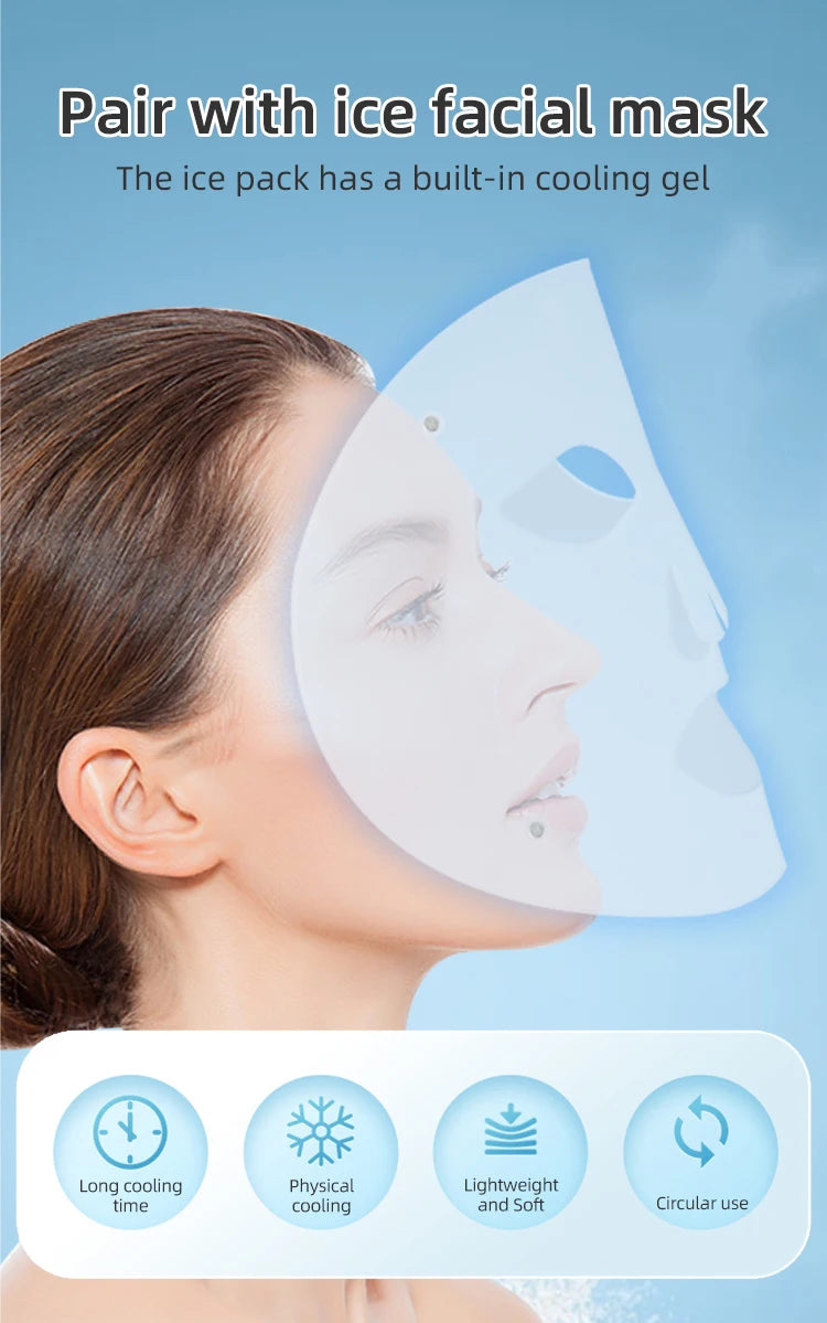 LED Face Mask and Red Light Therapy Device for Skin Rejuvenation