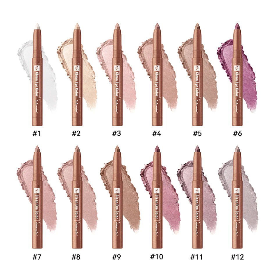 Long Lasting Eyeshadow Stick Waterproof Creamy Eye Shadow Pencil