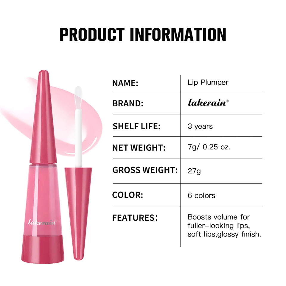 Lip Plumper and Volumizing Lip Gloss Serum for Fuller Looking Lips