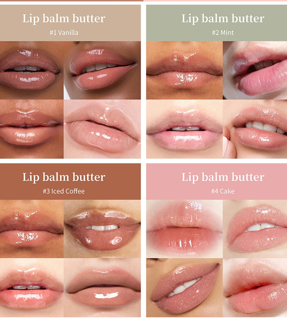 Hydrating Lip Balm Butter Moisturizing Lip Glow Oil