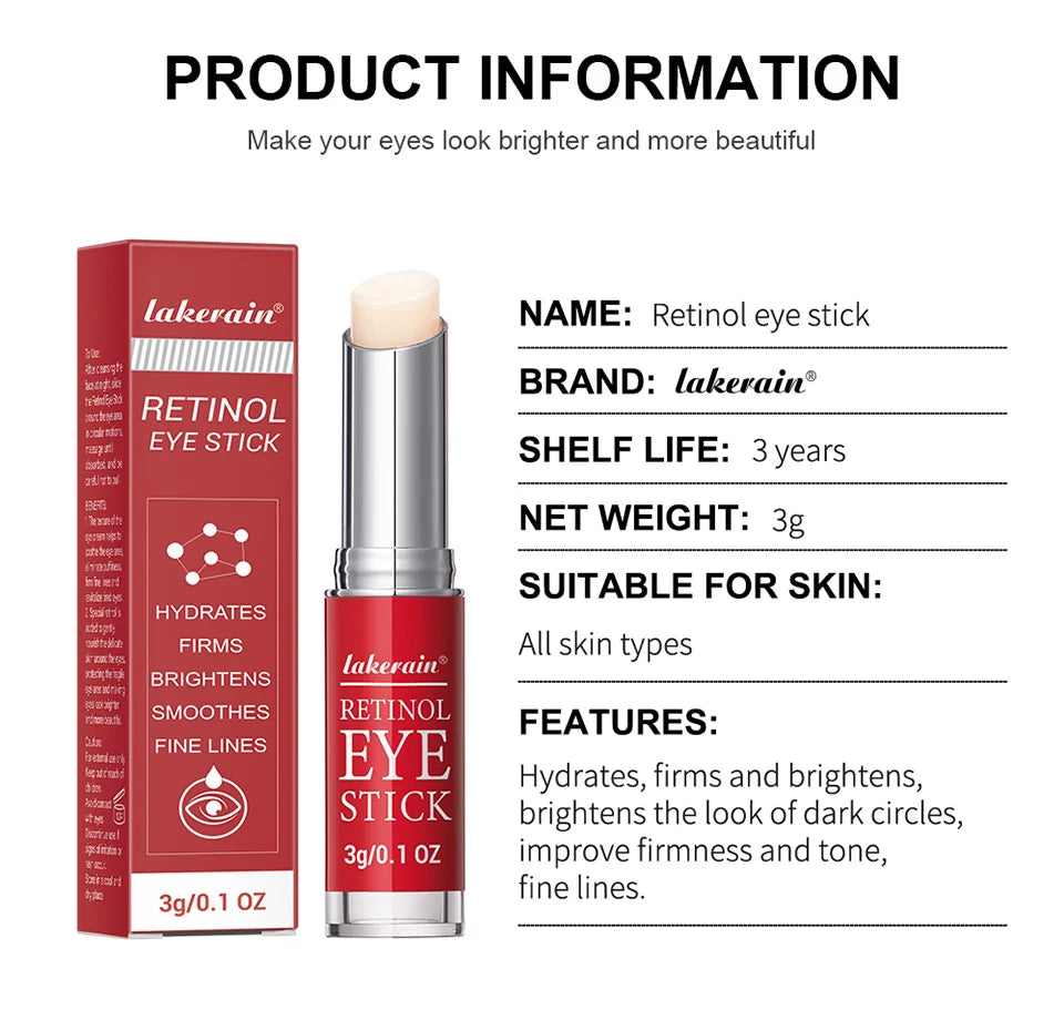 Retinol Eye Stick Anti Aging Firming Eye Cream for Dark Circles - 12