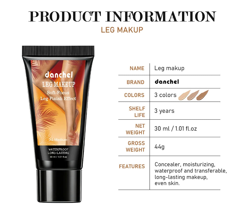 Leg Makeup Body Foundation and Waterproof Skin Concealer