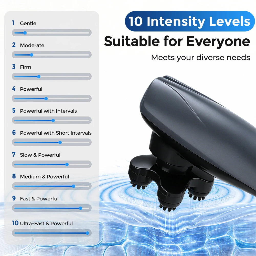Electric Dolphin Massager Handheld Percussion Body Muscle Relax Tool - 11