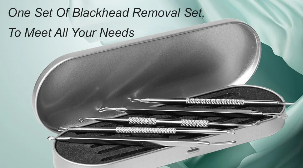 Blackhead Remover Kit Pimple Popper Extractor Tool Set - 7
