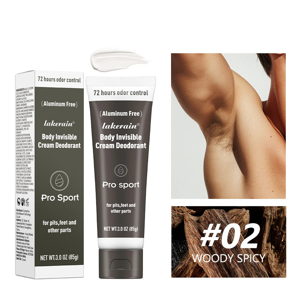 Body Deodorant Cream Full Body Antiperspirant Odor Control - 20