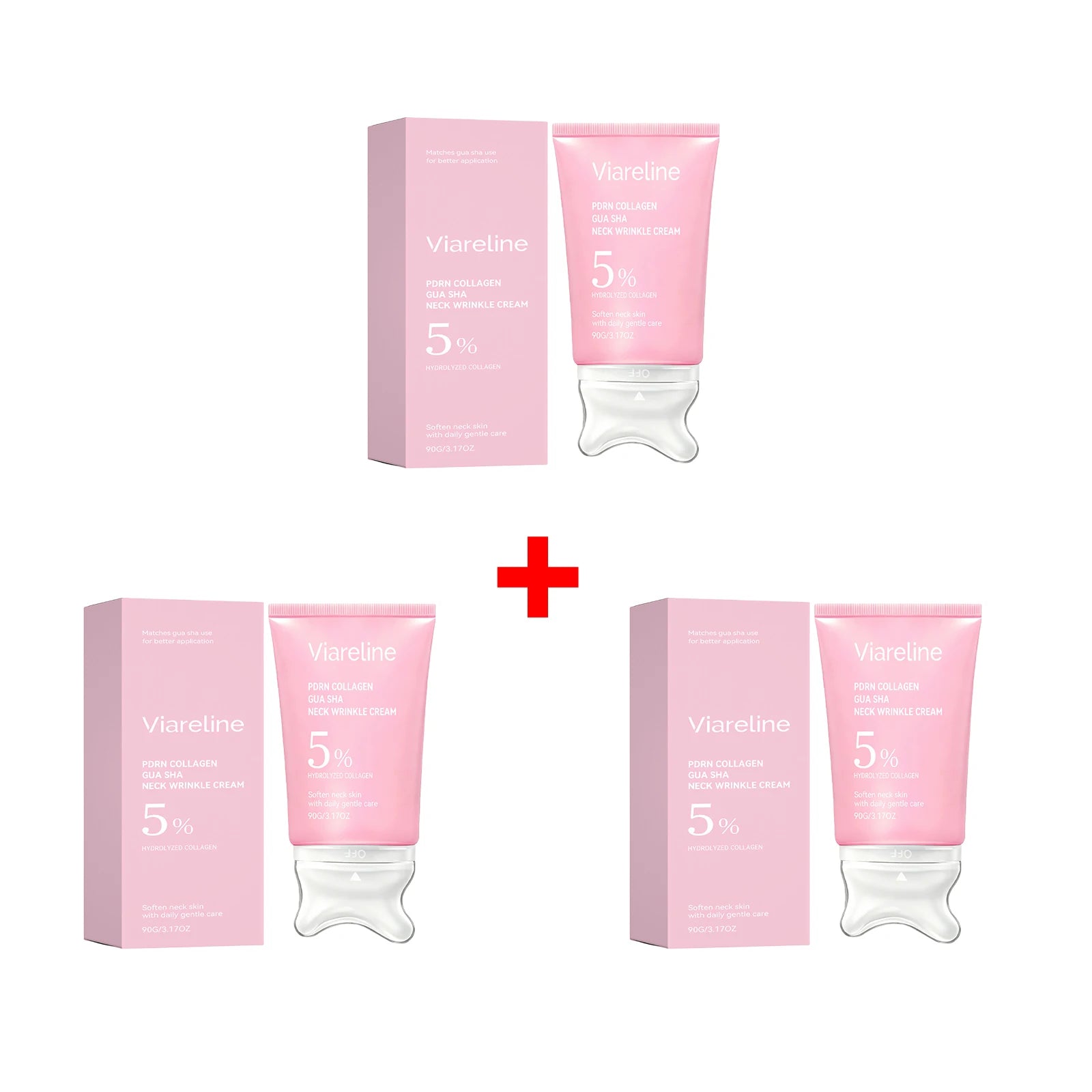 Collagen Neck Cream and Anti Wrinkle Massager for Firming Skin - 15