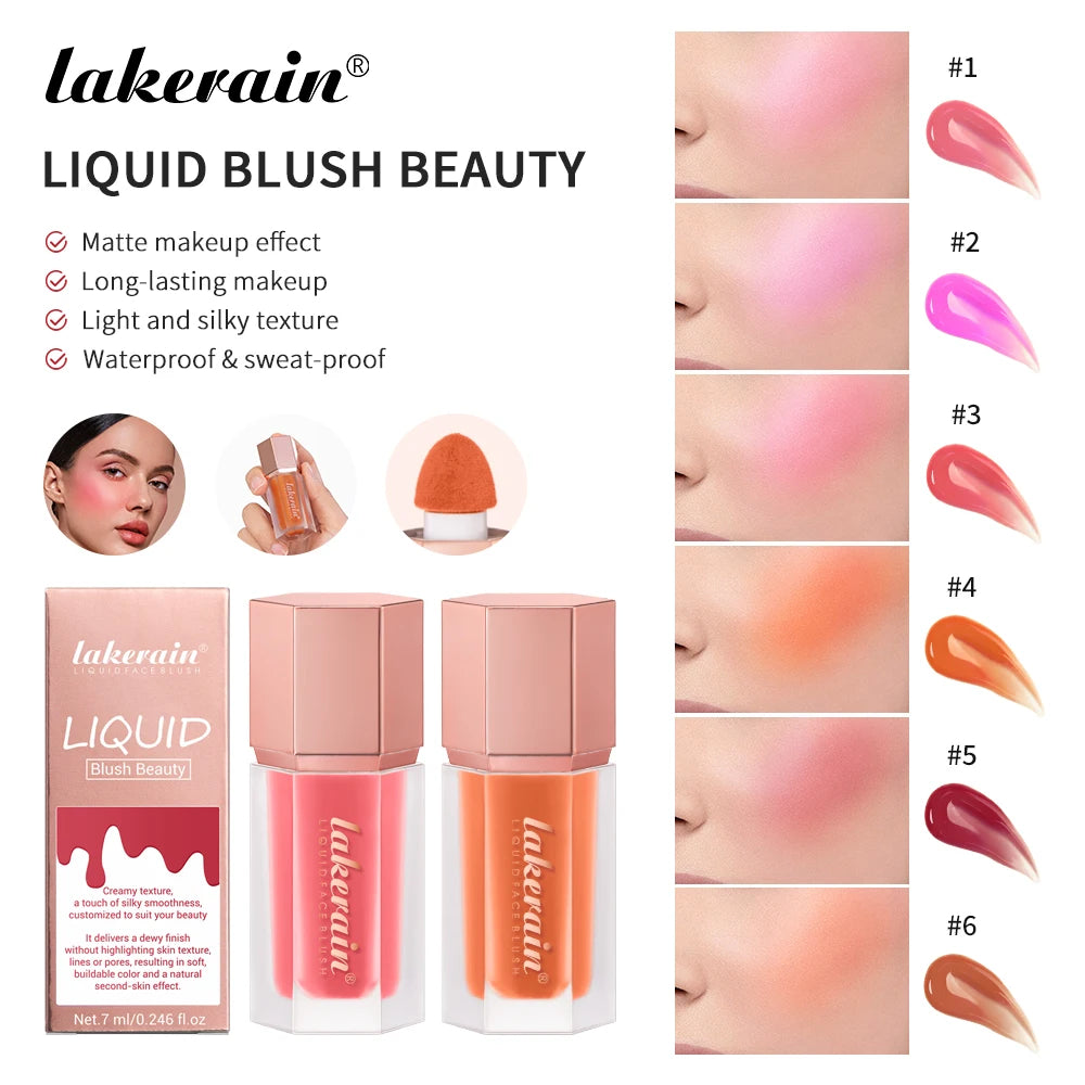 Liquid Blush Face Cheek Tint Long Lasting Matte Makeup