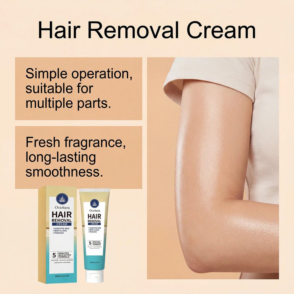 Hair Removal Cream Painless Depilatory Lotion for Smooth Skin