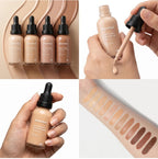 Liquid Foundation and Primer Set Long Lasting Face Makeup Combo