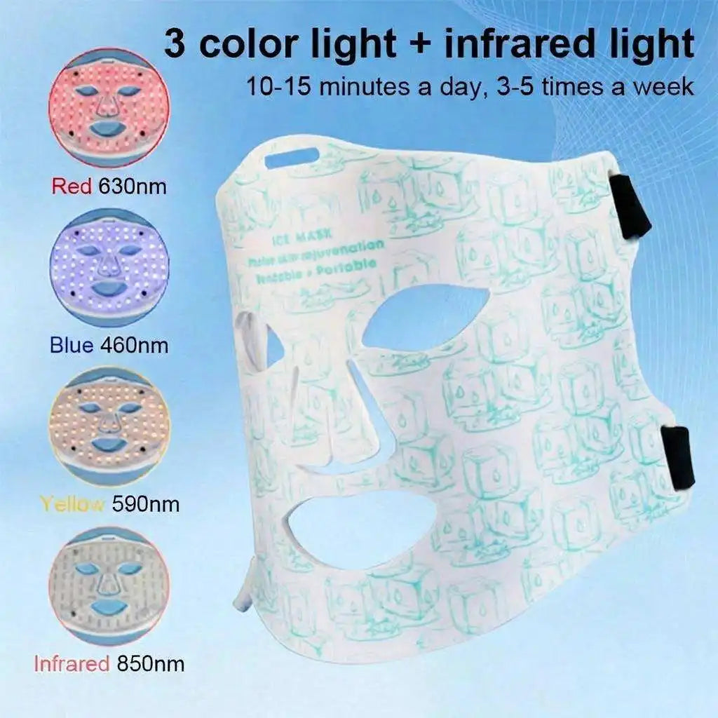 LED Face Mask and Red Light Therapy Device for Skin Rejuvenation