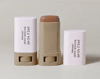 Foundation Stick and Pressed Powder Makeup Set with Cosmetic Pouch