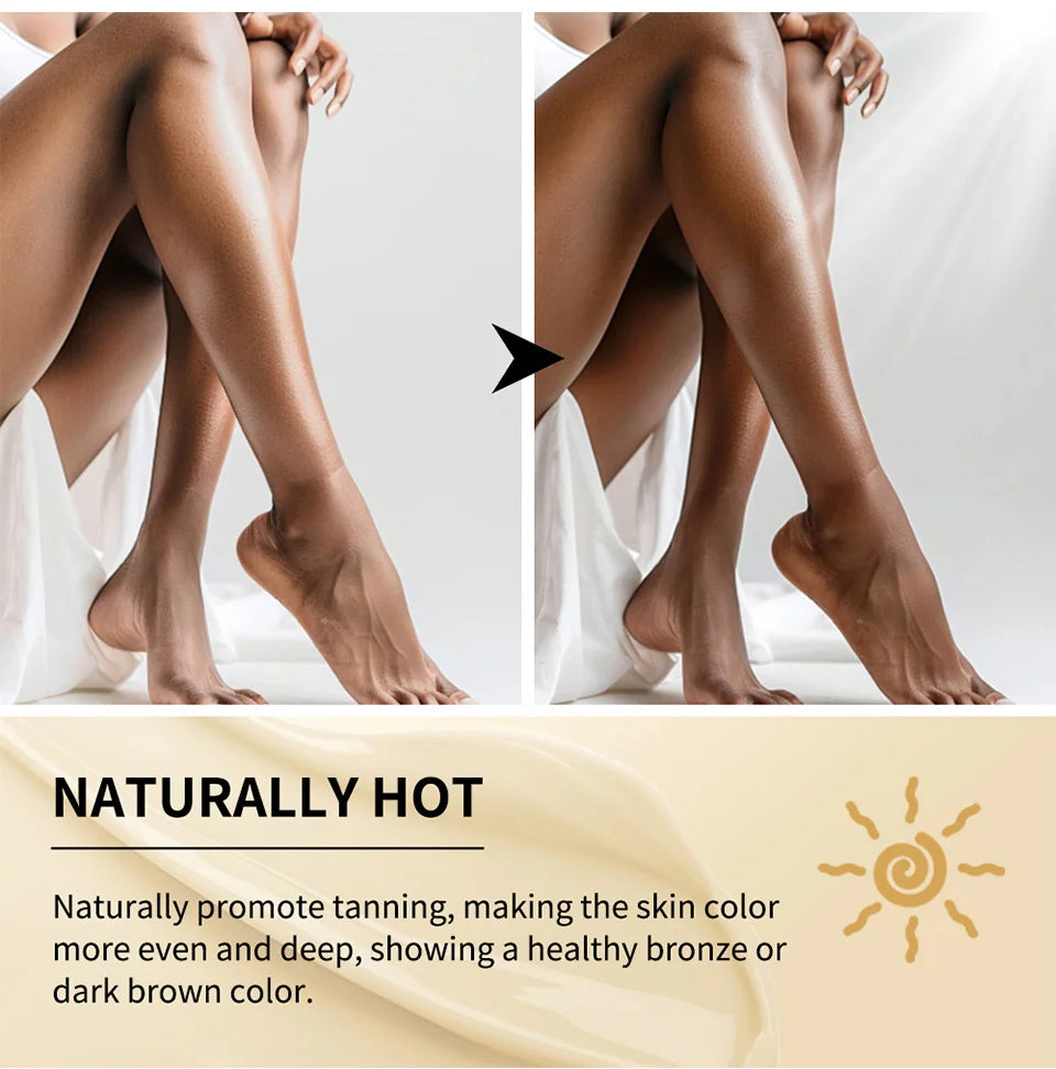 Hot Tanning Cream Self Tanner Bronzer for Natural Glow