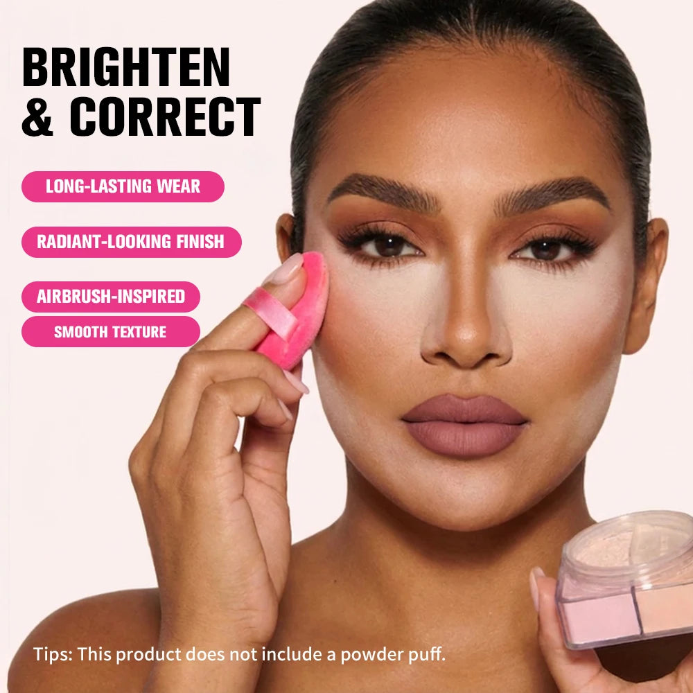 Color Correcting Setting Powder Matte Loose Finishing Powder - 4