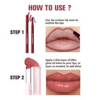 Lip Liner Pencil and Moisturizing Lip Balm Makeup Kit