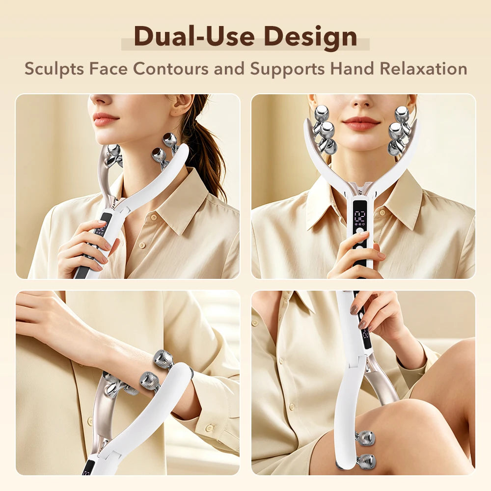 Electric Facial Massager Roller Skin Tightening Contouring Beauty Tool