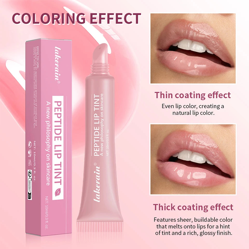 Peptide Lip Tint Moisturizing Lip Gloss Hydrating Tinted Balm