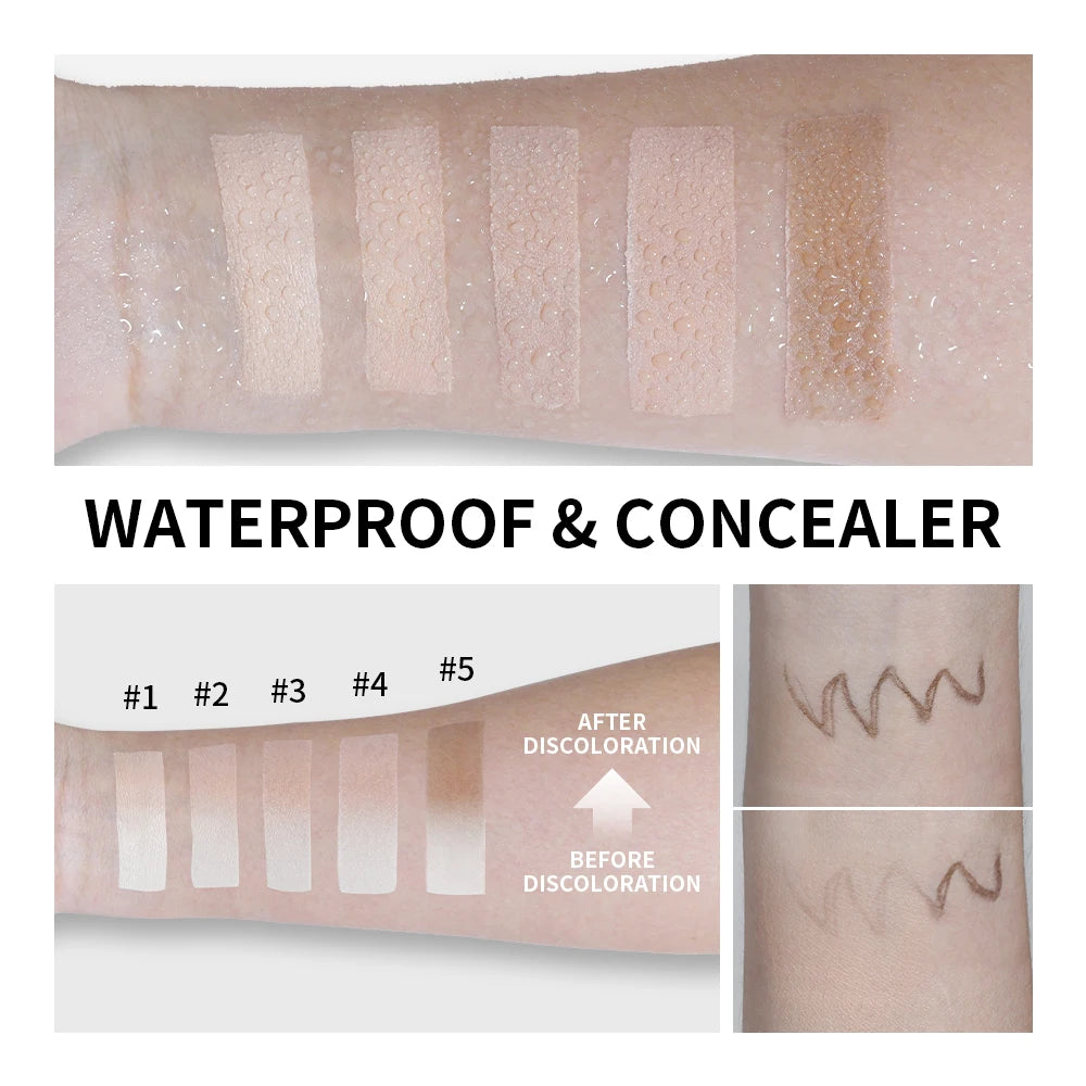 Cream Foundation Stick with Built-in Brush Makeup Base - 6