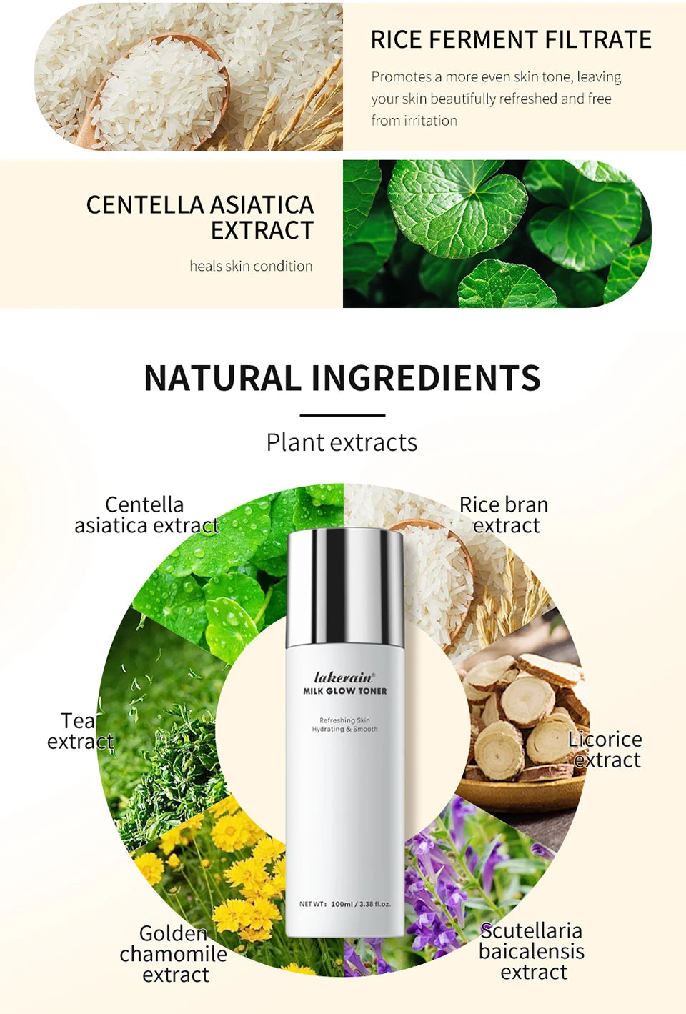 Milk Glow Toner Hydrating Facial Essence for Bright Skin - 12