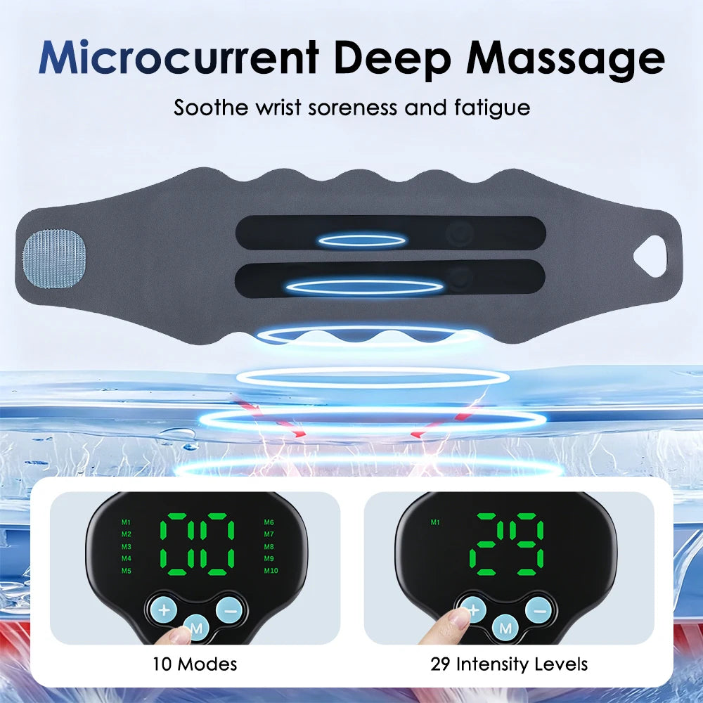 EMS Wrist Massager Electric Wrist Brace Hand Recovery Wrap - 8