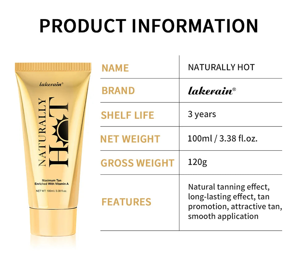 Hot Tanning Cream Self Tanner Bronzer for Natural Glow - 17