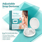 Adjustable Snap Dentures Temporary Teeth Veneers for Natural Smile