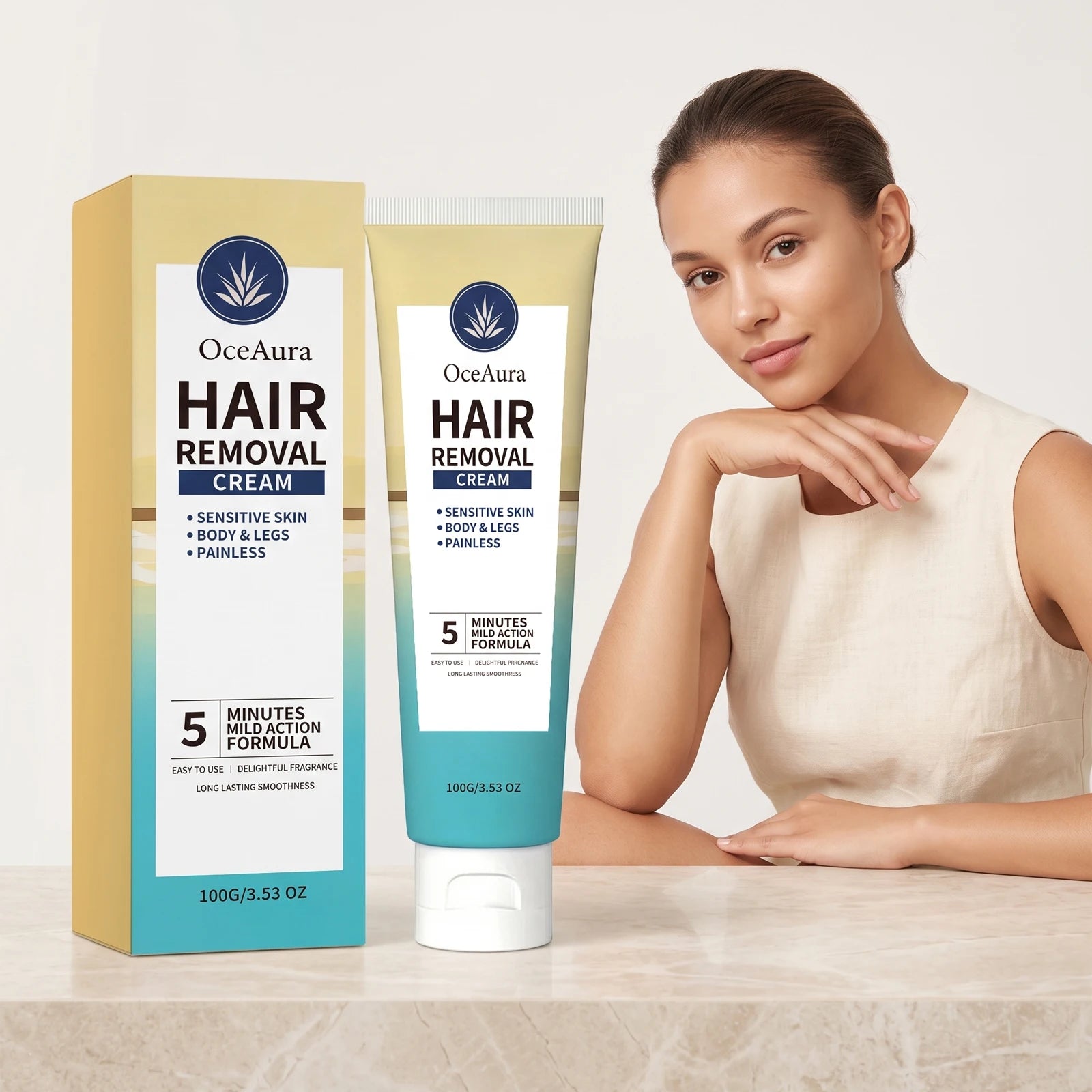 Hair Removal Cream Painless Depilatory Lotion for Smooth Skin - 1