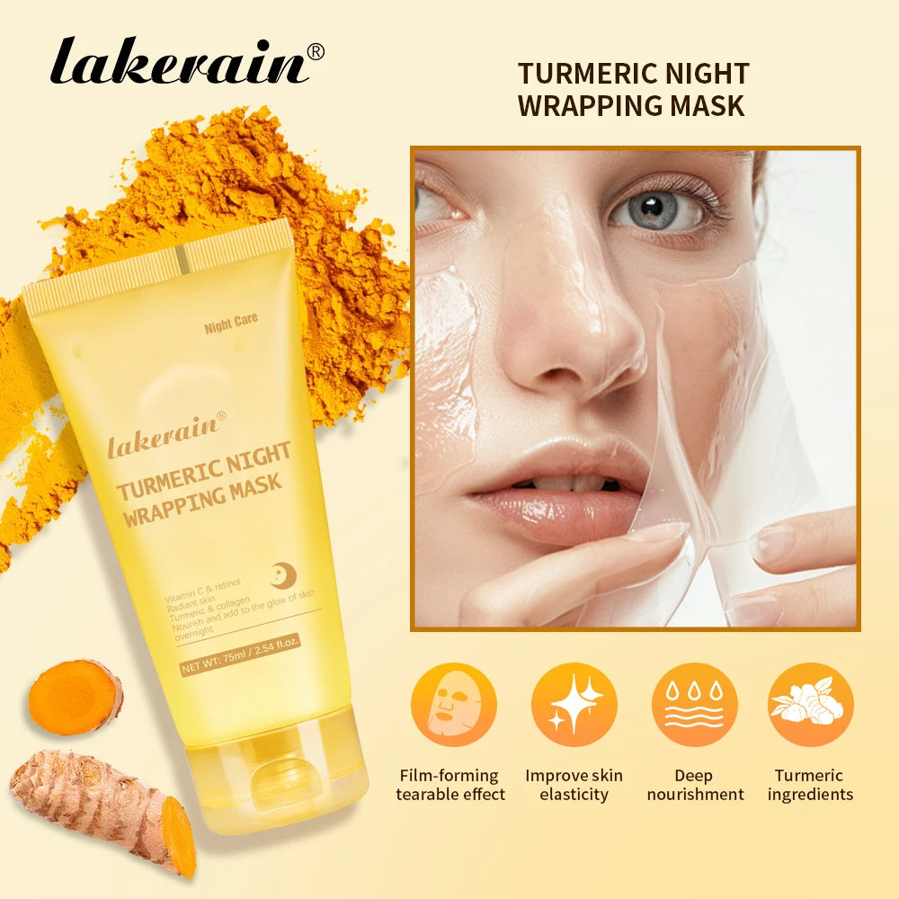 Collagen Overnight Peel Off Mask Korean Night Wrapping Face Treatment - 4