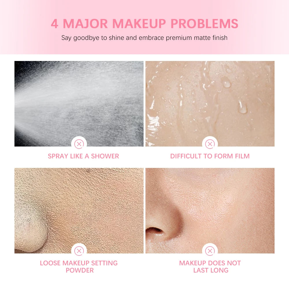 Mattifying Setting Spray Long Lasting Waterproof Makeup Fixer