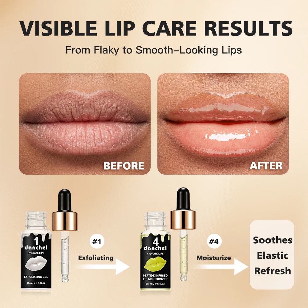 4 Piece Hydrate Lips Care Set Lip Treatment and Tinted Gloss Combo