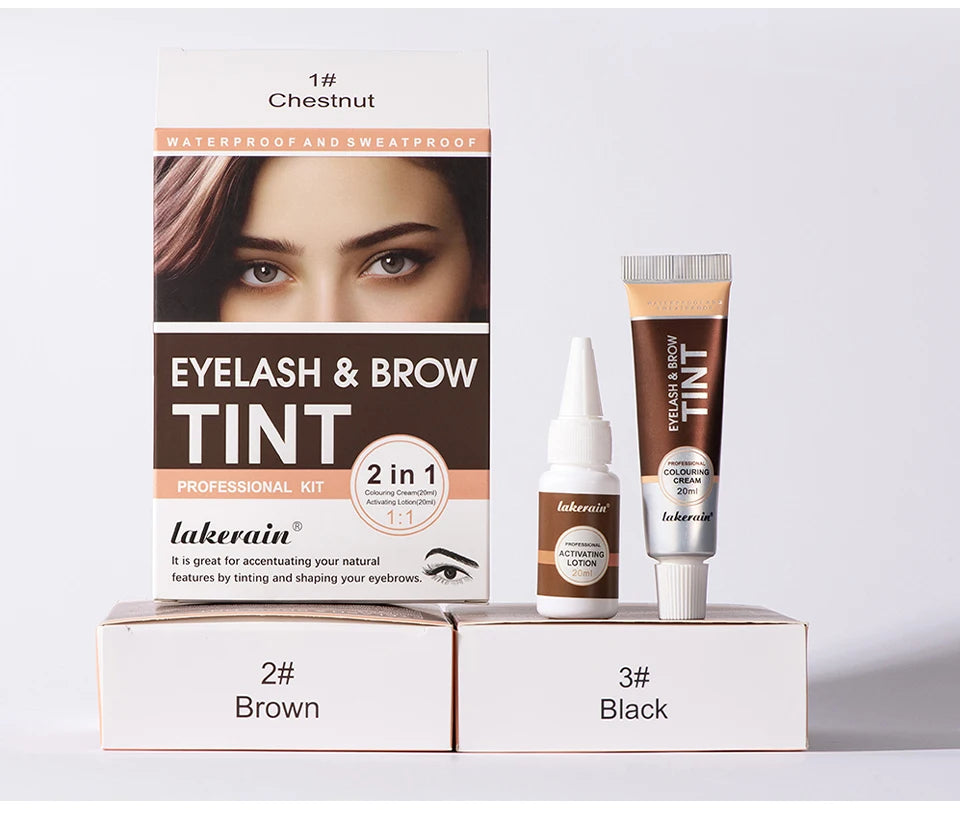 Eyelash and Brow Tint Kit Waterproof Eyebrow Dyeing Set - 19