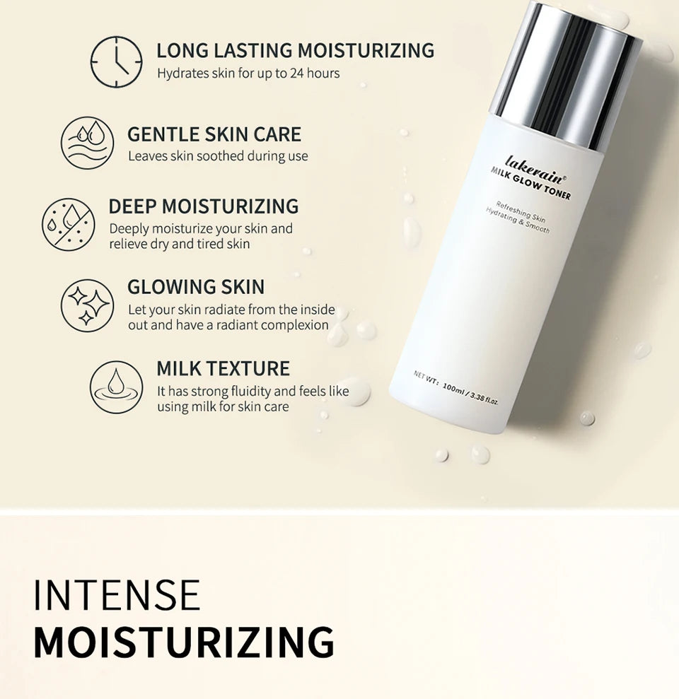 Milk Glow Toner Hydrating Facial Essence for Bright Skin - 9