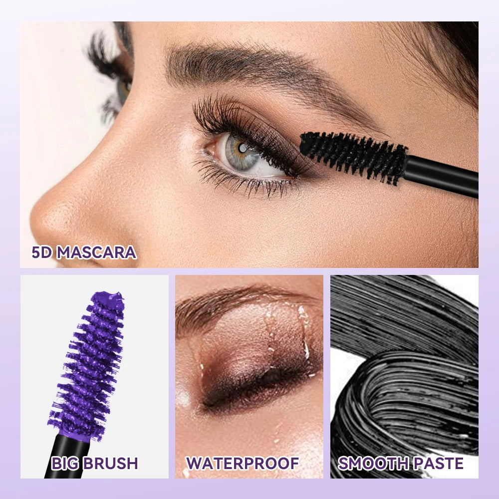 5D Mascara Waterproof Lengthening Lash Volume Makeup