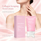 Collagen Neck Cream and Anti Wrinkle Massager for Firming Skin