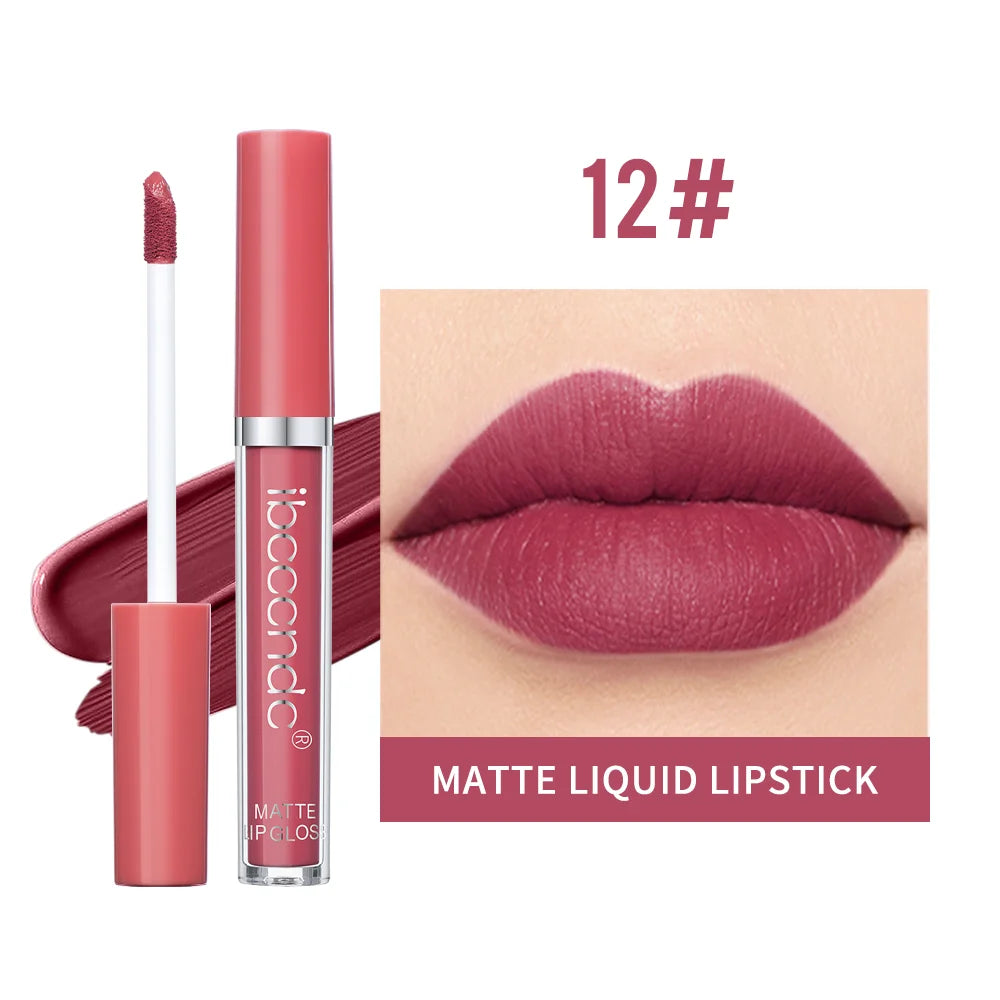 Matte Liquid Lipstick Waterproof Long Lasting Lip Glaze Makeup - 22