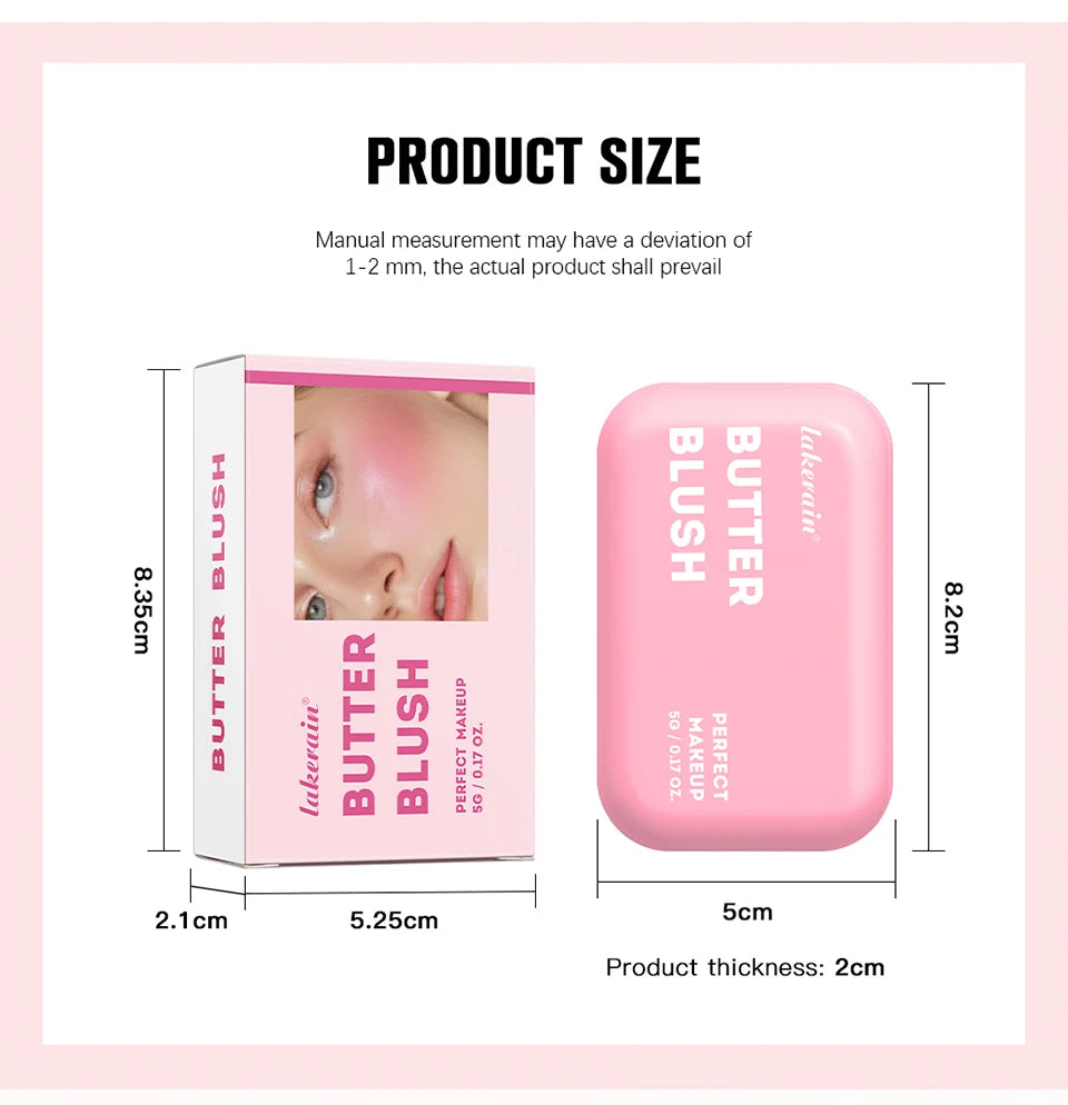 Butter Blush Palette Long Lasting Cream Cheek Makeup - 16