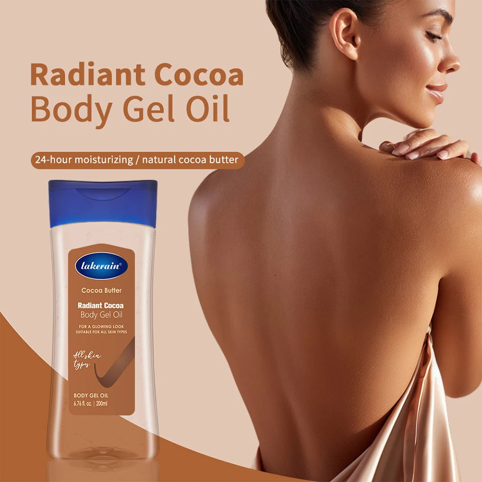Cocoa Body Oil Gel Hydrating Moisturizer for Glowing Skin