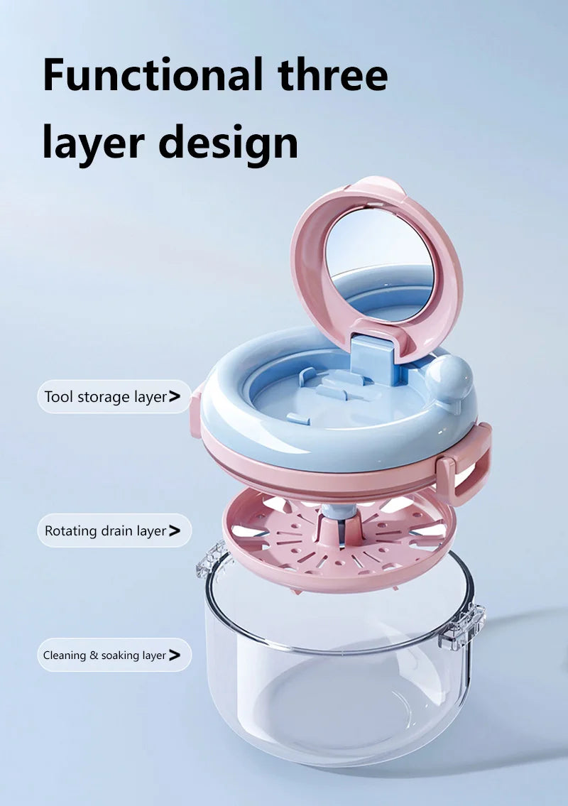 Denture Cleaning Case and Retainer Soaking Container - 11