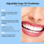 Adjustable Snap on Dentures Temporary Smile Veneer Teeth Whitening