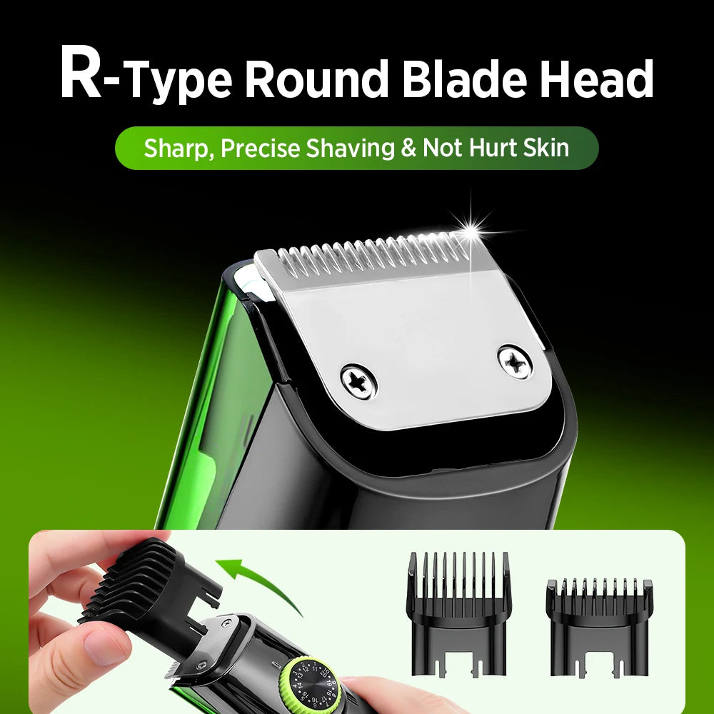 Cordless Beard Trimmer and Electric Hair Clipper Grooming Kit