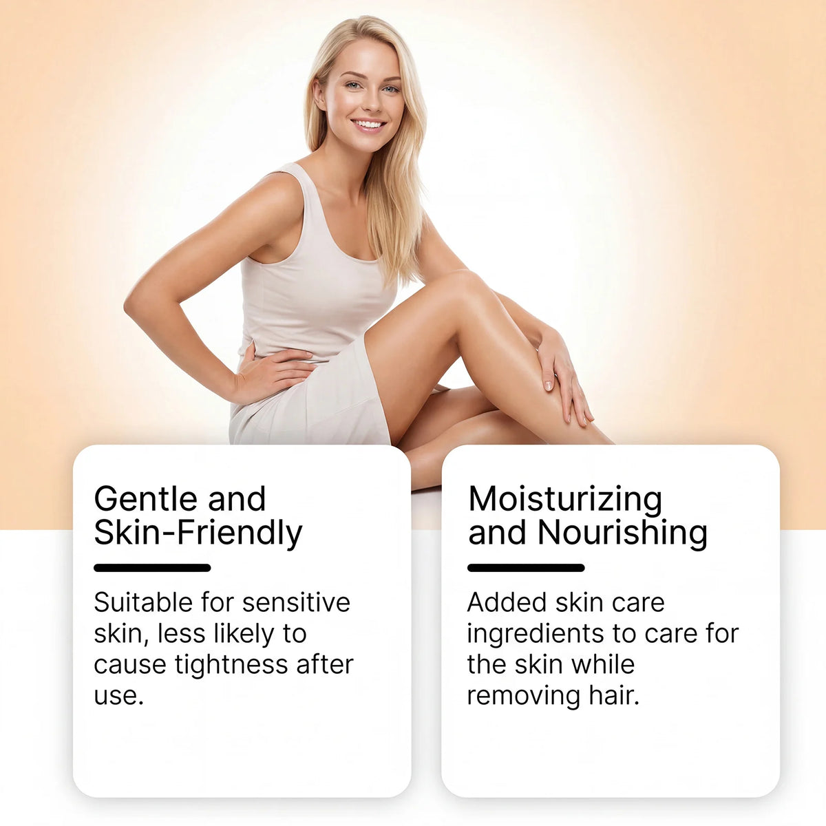 Hair Removal Cream Painless Depilatory Lotion for Smooth Skin
