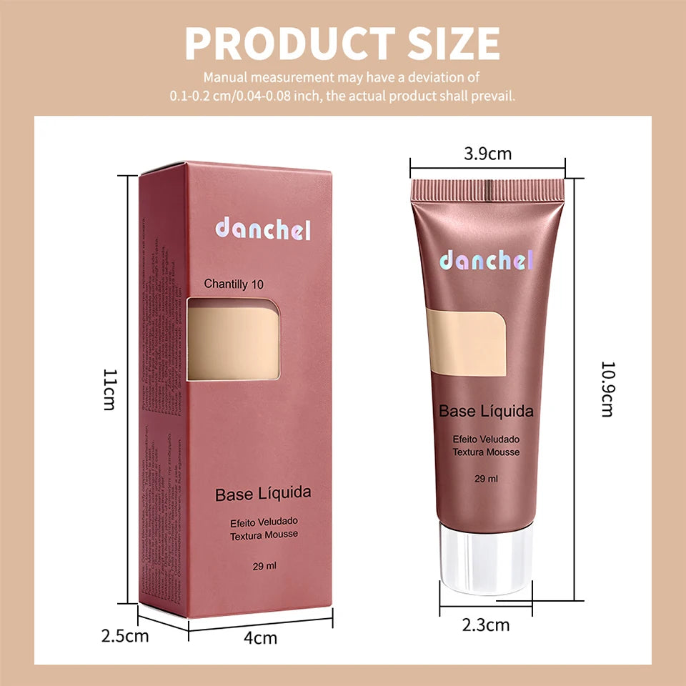 Liquid Foundation Long Lasting Face Makeup Base Matte Velvet Coverage - 16