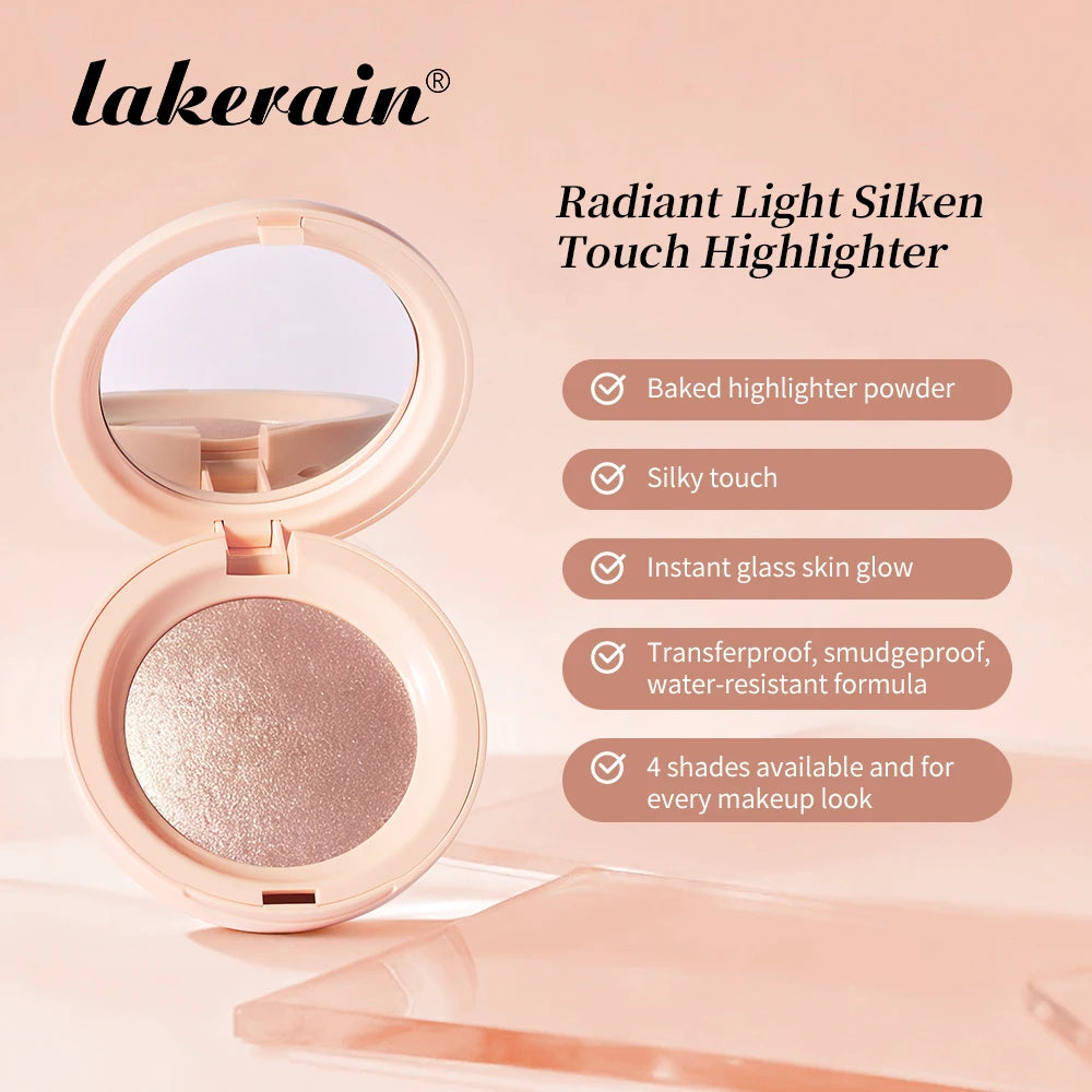 Radiant Highlighter Powder Shimmer Face Bronzer Makeup