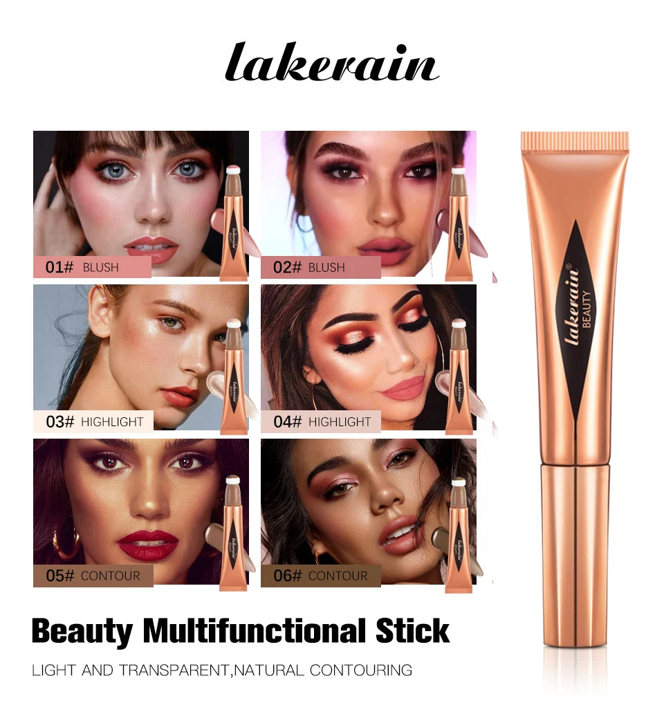 Liquid Face Contour Wand Stick Makeup Highlighter and Blusher - 7