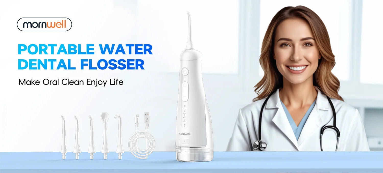 Portable Water Flosser and Sinus Irrigator Oral Nasal Cleaning Kit - 7