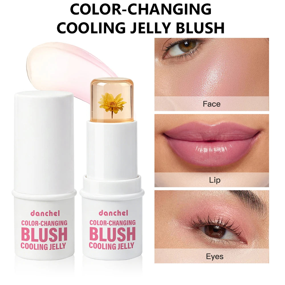 Color Changing Jelly Blush Stick pH Adaptive Cheek and Lip Tint