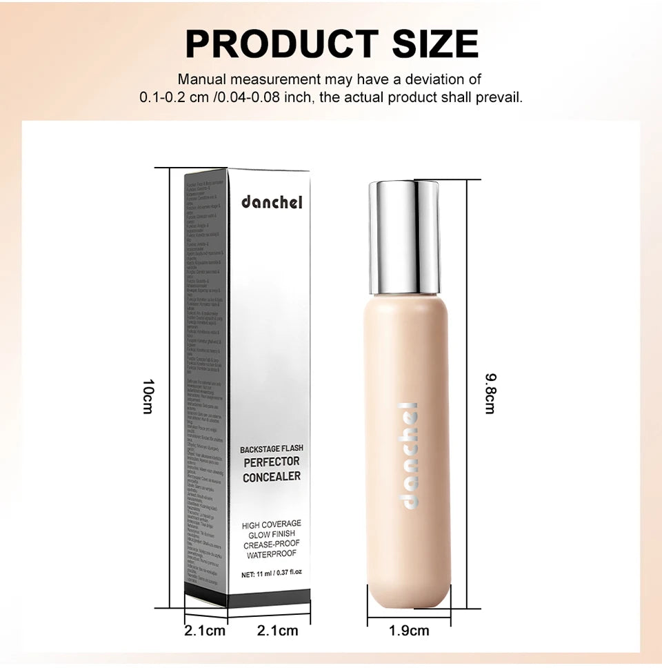 Full Coverage Liquid Concealer Waterproof Under Eye Blemish Corrector