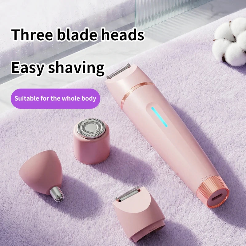 3 in 1 Electric Lady Shaver and Bikini Trimmer for Hair Removal