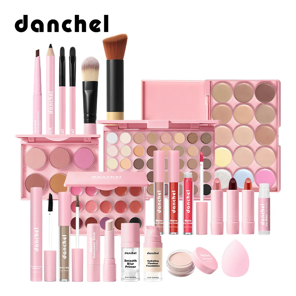 All in One Makeup Kit Professional Cosmetic Set for Face and Eyes